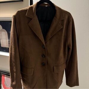 Faux Suede Blazer/Jacket